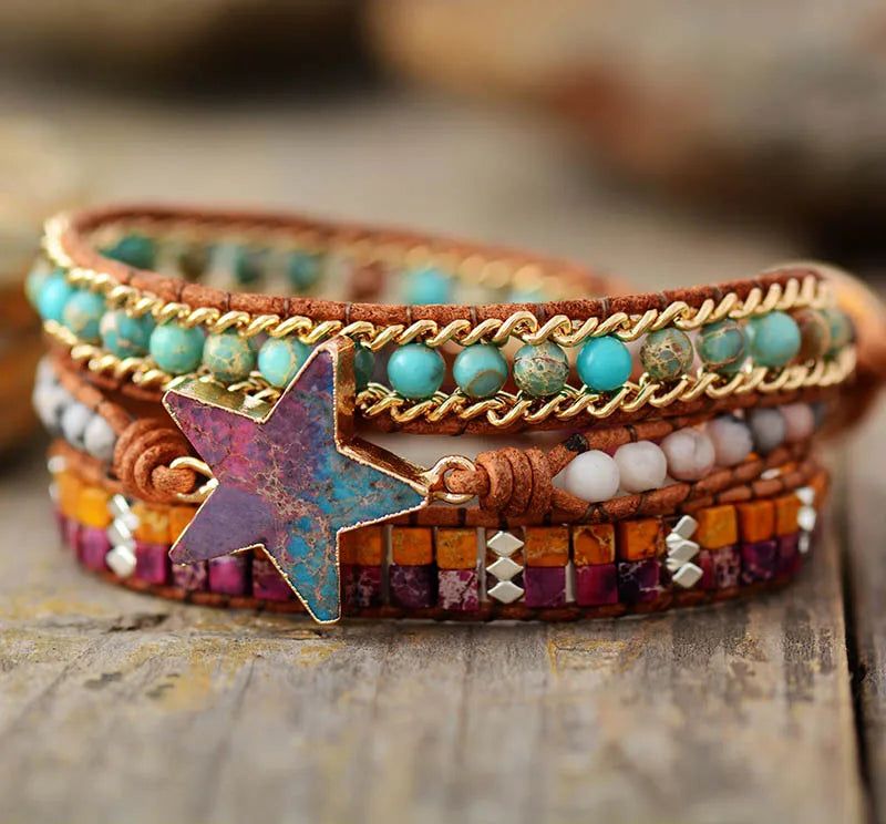 Starry Charm Beaded Bracelet - DKLOR -  -  