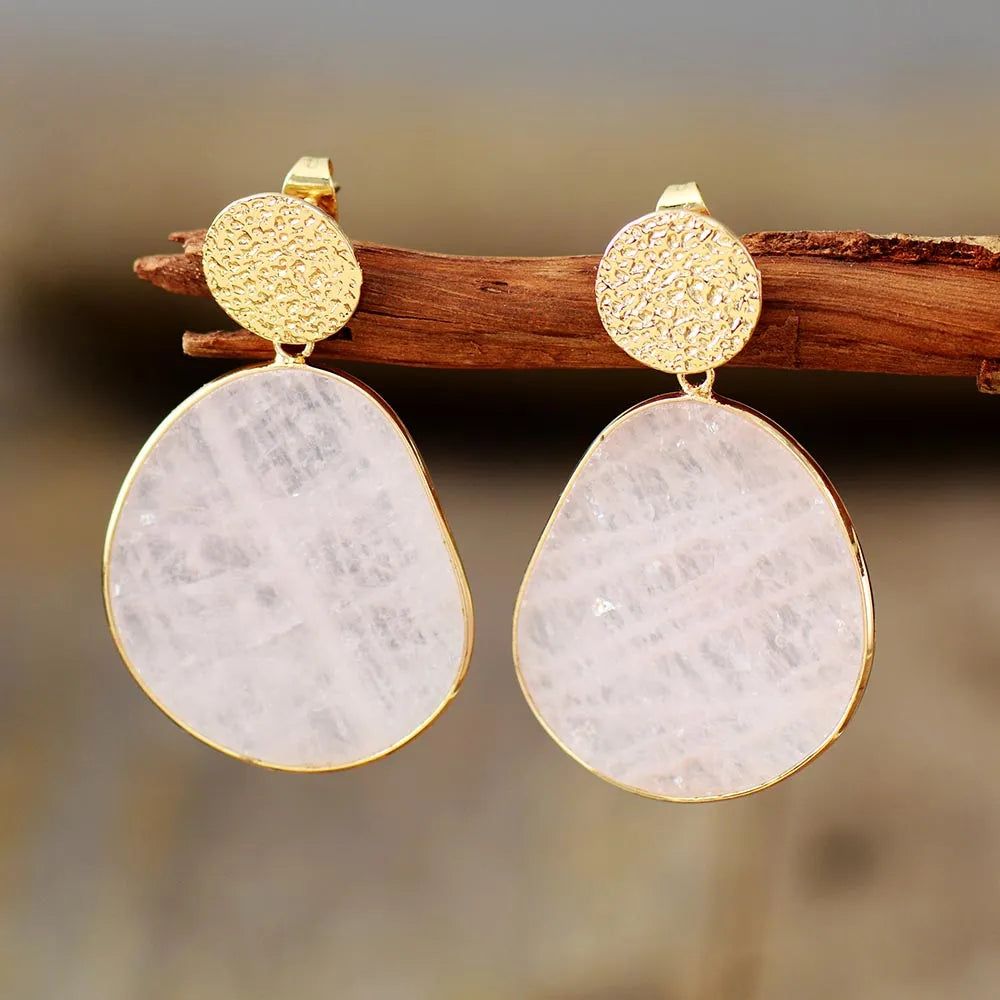 Sweet Romance Natural Stone Earrings - DKLOR -  -  