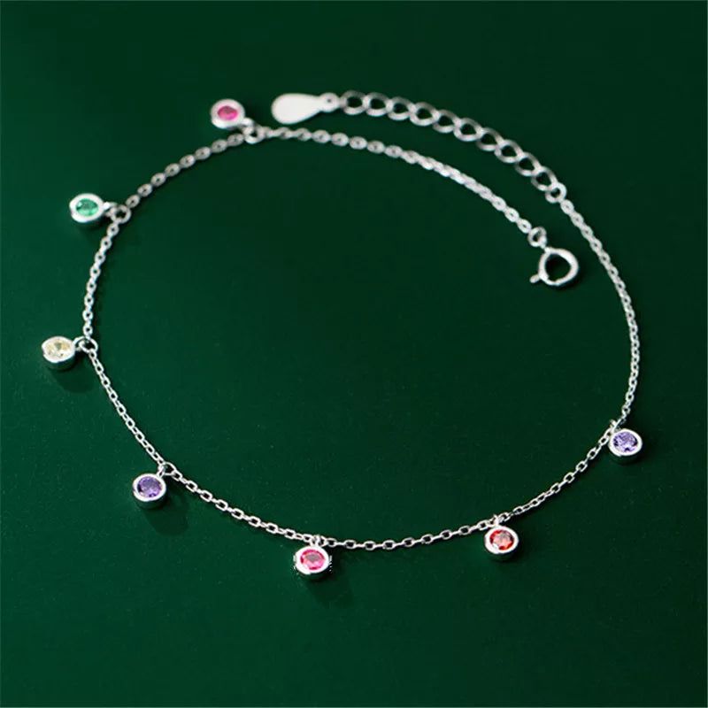 Tassel Zircon Anklet Bracelet - DKLOR -  -  