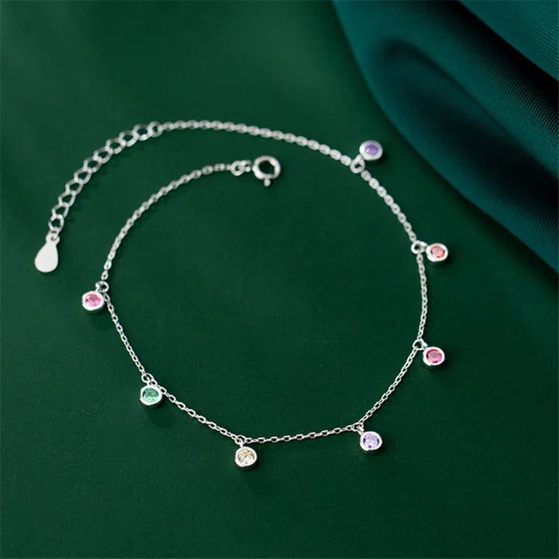 Tassel Zircon Anklet Bracelet - DKLOR -  -  