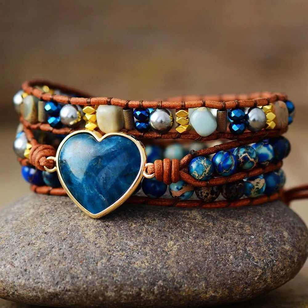 Vintage Heart Apatite Bracelets - DKLOR -  -  