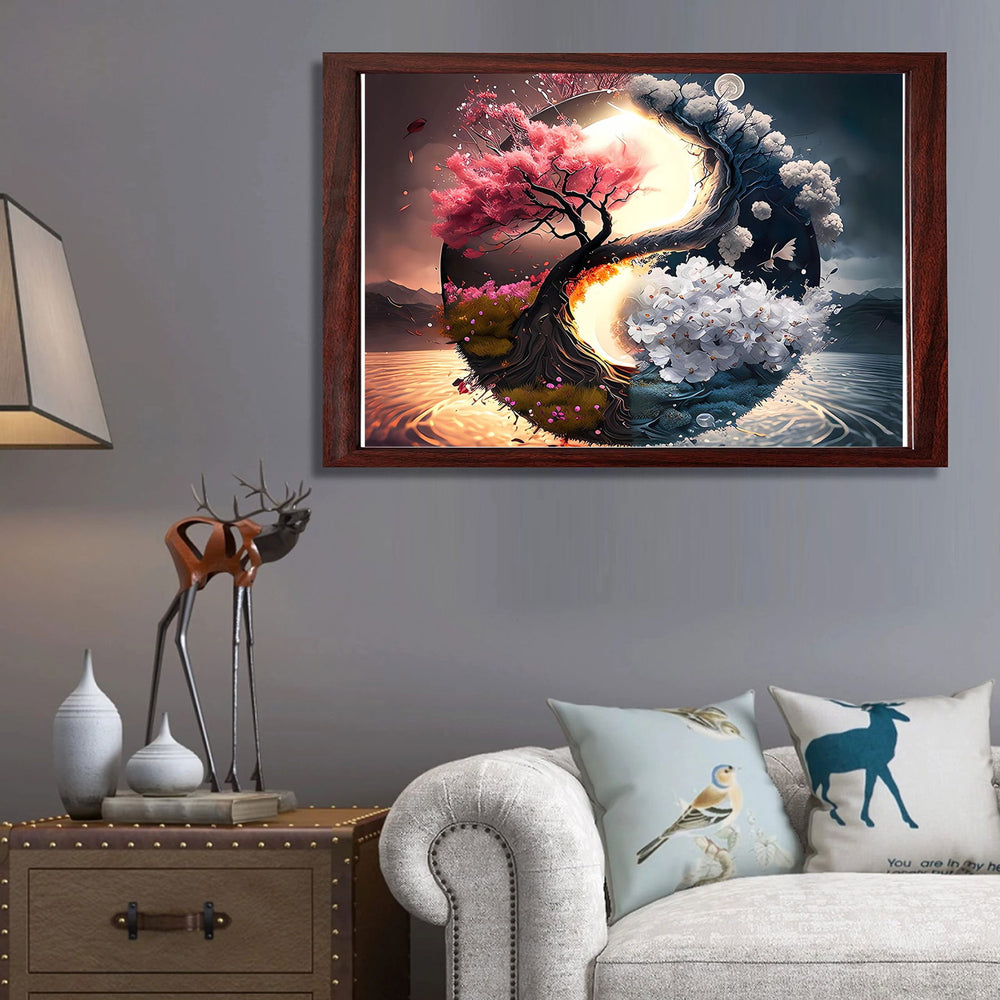 Yin-Yang Tree Life Puzzle Art - DKLOR -  -  