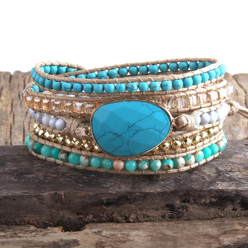 urquoise Oasis Wrap Bracelet - DKLOR -  -  