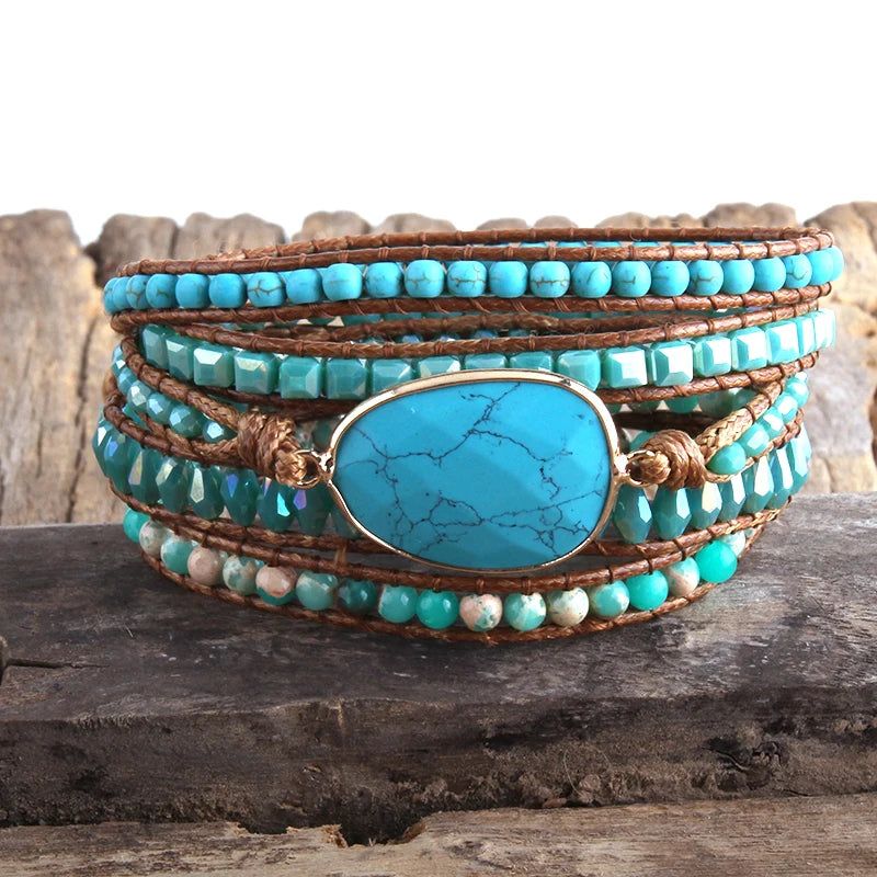 urquoise Oasis Wrap Bracelet - DKLOR -  -  